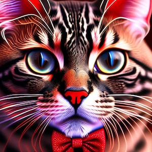 Digital cat illustrations for download, kittens, printable cat art, pussycats, funny cats