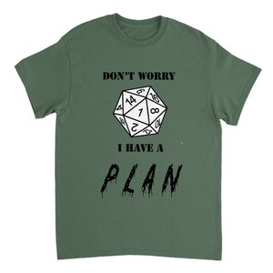 Don&#39;t worry i have a plan, Critical fail Dungeons and dragons Heavyweight Unisex Crewneck T-shirt