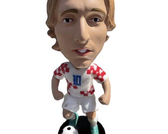 Statuetta bobblehead Modric numero 10 della Croazia fai da te, 5 pollici