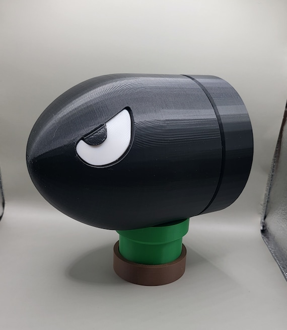 Super Mario Bros Bullet Bill Container and Stand - Etsy