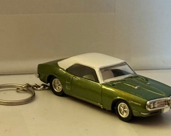 1968 Pontiac Firebird Verdero Green Keychain