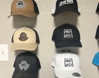 3 pack baseball hat wall mount display