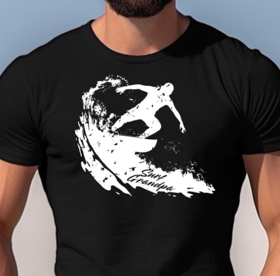 surfer shirt, surfer Grandpa, surf Grandpa, men's surf shirt, surf gift, beach shirt, beach lover shirt, beach vibes