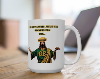 Funny Packers Jesus Mug | Ceramic Mug 11oz 15oz