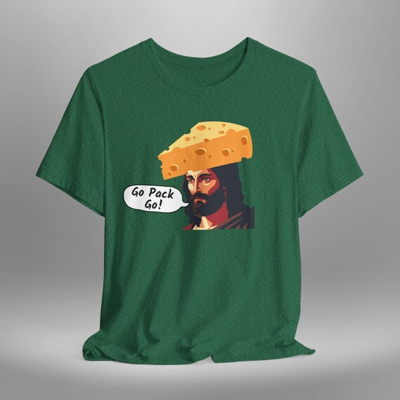Wisconsin Go Pack Go Packers Unisex Jersey Tee, Cheesehead Funny T-Shirt, Green Bay Football Fan Shirt, Pack Pride Shirt, Packers Tailgate