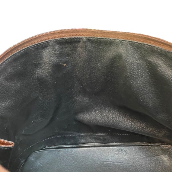 Vintage 1980s Italian Brown Croc Embossed Leather… - image 6