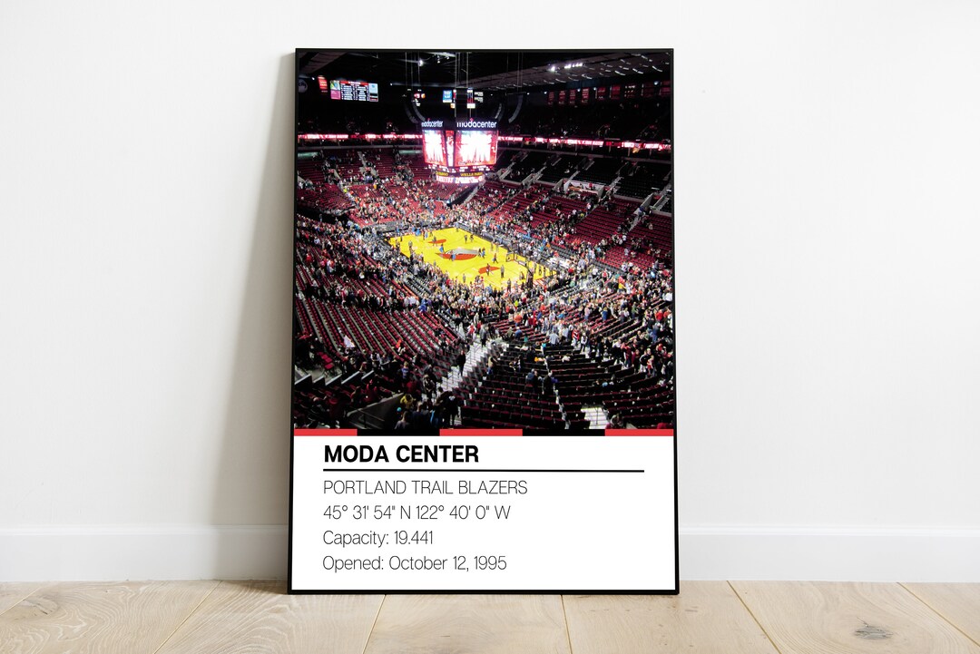 Moda Center Poster Stadium Portland Trail Blazers Stadium - Etsy