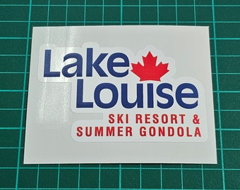 IKON pass, Canada, Lake louise ski resort, SMALL 3 inch Stickers for Laptop, Helmet