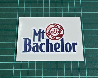 IKON-Pass, Pazifischer Nordwesten, Mount Bachelor, 3-8 Zoll große Aufkleber für Laptop, Helm