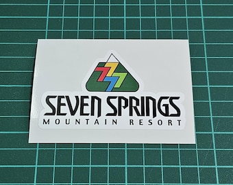 EPIC pass, Seven Springs, 3-8 Stickers for Laptop, Water Bottle, Yeti, Car, Snowboard, Helmet