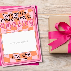 Amazon Gift Card Holder | Amazing Gift Card Holder | Money Card | Amazing Teacher Gift | End of the Year Gift | Digital Download Template