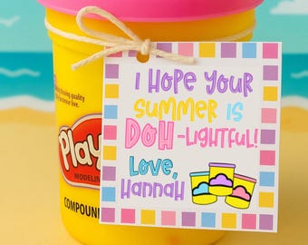 PlayDoh Gift Tag: Summer End of Year Printable (PDF Download)