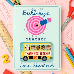 Target Gift Card Holder | Teacher Gift | Money Card | Back to School Gift | Teachers | Digital Download Template | First Day of School