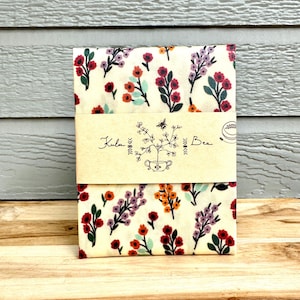 Organic Bread Wrap. Reusable Beeswax Bread Wrap for all your Sourdough Needs.  WildflowerMeadows. Gift for Sourdough Lovers.