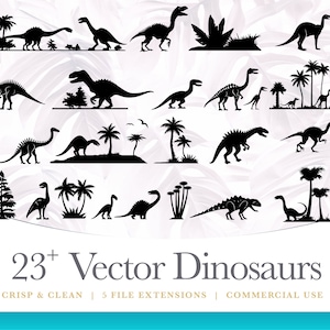 Dinosaur SVG, Dinosaur Silhouette, Dinosaur Cut Files, Cute Dinosaur svg, Cricut svg, Vector graphics for commercial use instant download