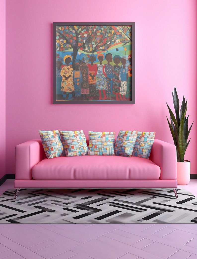 Modern Contemporary African American Black Wall Art Gift Faith Ringgold Homage MLK