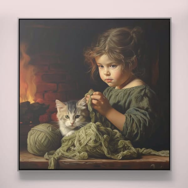 Little Girl Wall Art Etsy