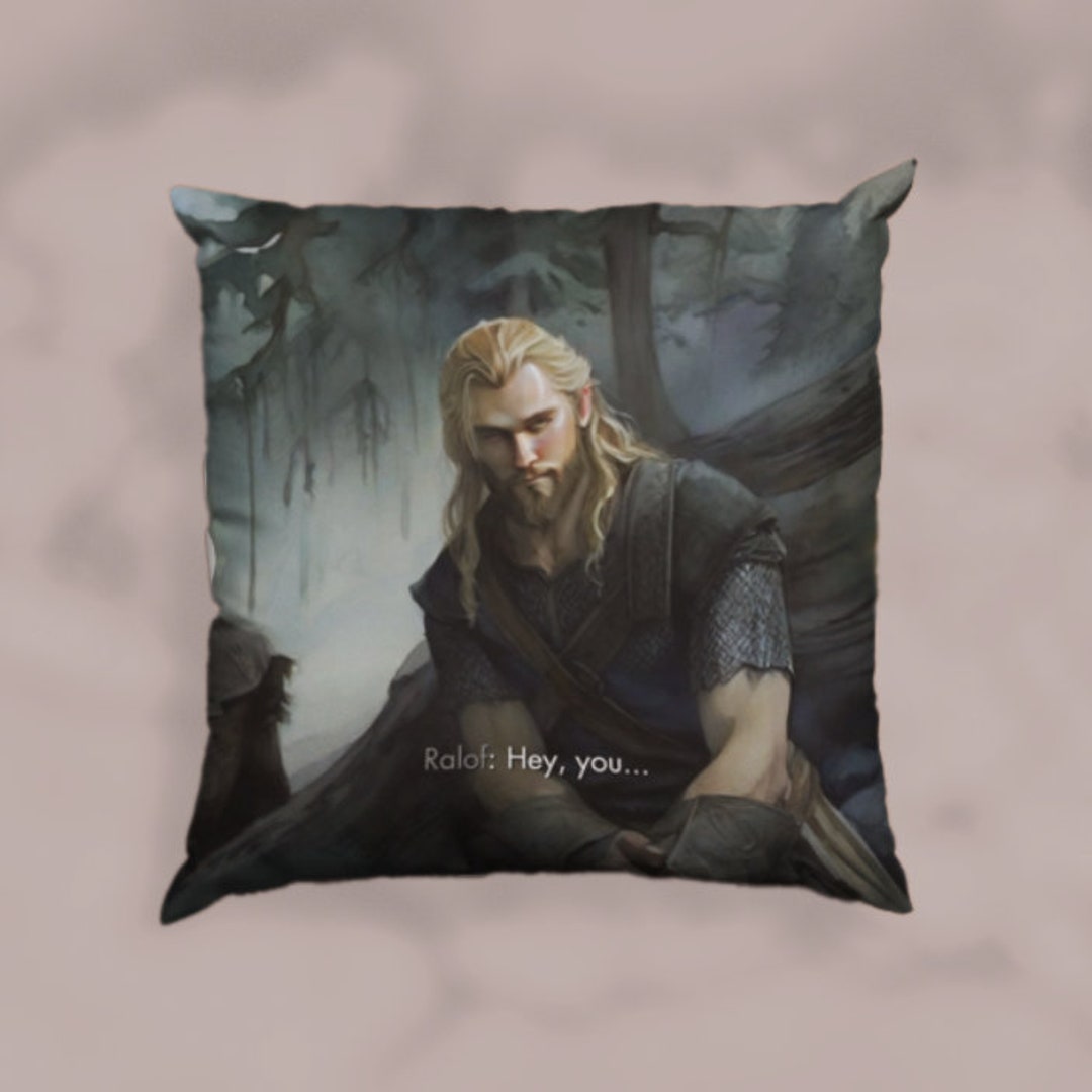 Ralof Skyrim Pillow Classic Hey You You're Finally Awake Etsy