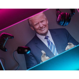 Trump Mouse Pad, Large Gaming Desk Mat, RGB LED Custom Mouse Pad, Quality Office Decor, Funny Large Mouse Pad