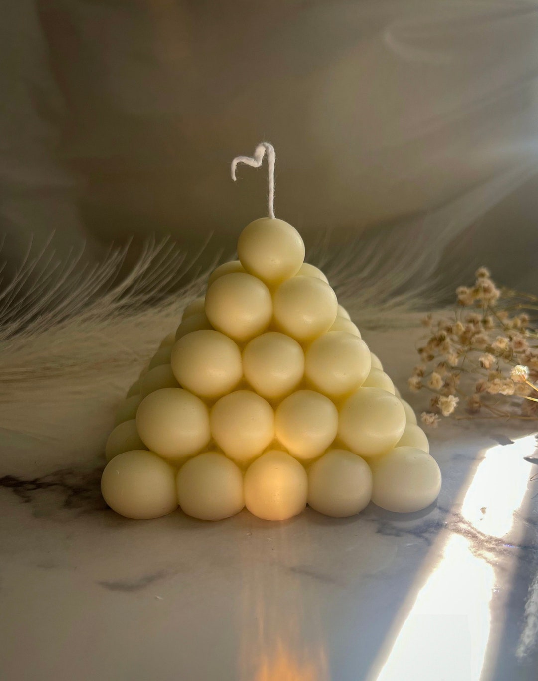 Boho Style Pyramid Bubble Candles Etsy