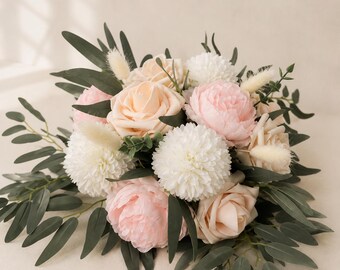 Artificial flower arrangement | pink, cream, white | wedding arrangement | long-lasting arrangements | wedding decorations | birthday decorations