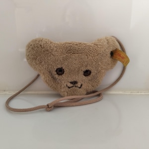 Carteira infantil de pelúcia Steiff, cabeça de pelúcia, anos 80 - 500050