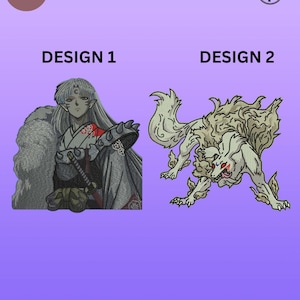 Sesshōmaru Embroidery Design Bundle | One Piece Embroidery Files | Anime Bundle (Digital Download) | Sesshōmaru Beast Files