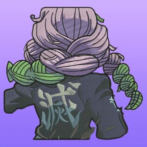 Mitsuri Kanroji Embroidery Design | Demon Slayer Anime Machine Embroidery File | Japanese Character Stitch Pattern