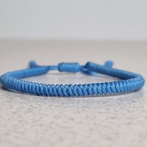Tibetan bracelet, Light Blue Bracelet For Protection, Homemade Jewelry, Good Luck Charm
