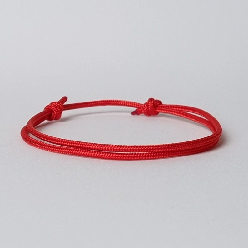 Elastic Bracelet Red Thread. Adjustable String Protection Bracelet