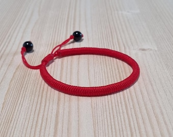 Rode armband voor bescherming, Tibetaanse armband aanpassen voor geluk, armband met Chinese knoop