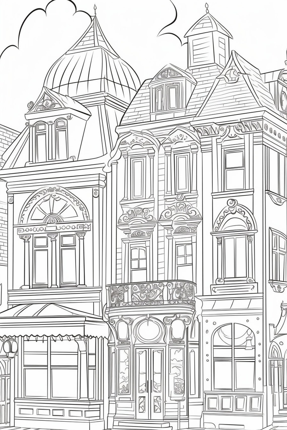 Houses Coloring Pages Collection Vol 1 30 Pages - Etsy