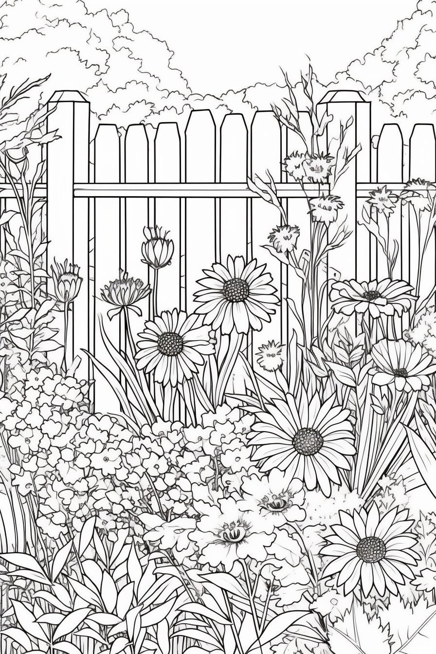 Nature Scenes Coloring Pages Collection 30 Pages Vol 1 Etsy
