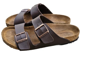 Birkenstock Arizona Sandal Color Dark Brown Size 43 Men US 9.5-10, Women12-12.5
