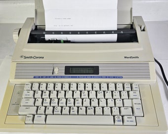 Smith Corona KA13 Wordsmith Portable Electric Typewriter