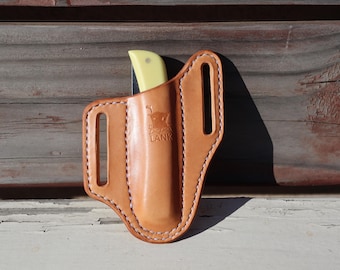 Custom Leather Knife Sheath - Case Sod Buster