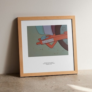 Simpsons Iconic Poster - Homer New York S9E1 - Wall Decor - Wooden frame / Print