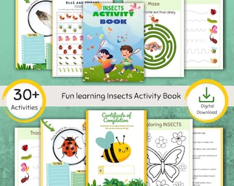 Insects Activity Book for Kids: Preschool Nature Study (PDF).
