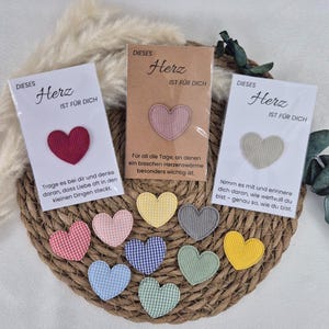 Taschenherz Glücksbringer Talisman Glücksherz Glück to go Trost Neuanfang Du schaffst das Motivation Affirmation Glück für die Tasche