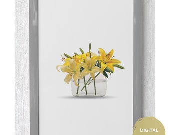 Digital Wall Art Downloadable Art Prints Flower Wall Art Printable Digital Download Spring Wall Art Digital Print Wall Decor Art Download