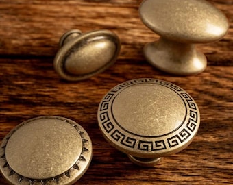 Boutons d'armoire en laiton antique pour votre maison