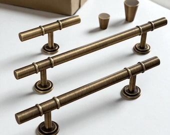 Antike Massiv Messing Schrank Griffe: Moderne Schubladenknäufe