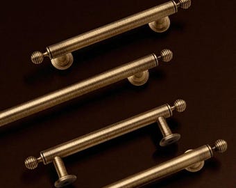 Vintage kastgrepen – Massief antiek messing kastgreep voor tijdloze meubels