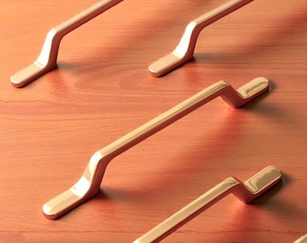 Tiradores dorados modernos para gabinetes: tiradores minimalistas para cajones de cocina, tocador y muebles.