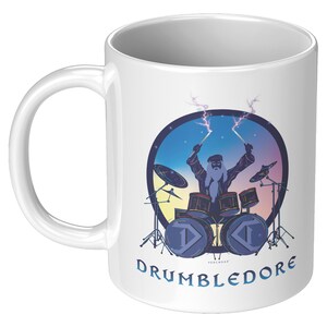 Drumbledore 11 oz White Mug