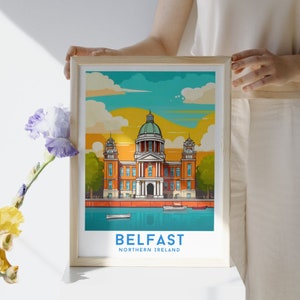 Belfast Northern Ireland Wall Art Frame, Belfast Northern Ireland Poster, Belfast Wall Art, Northern Ireland England City Gift Digital Print
