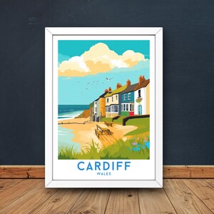 Cardiff Wales Print Frame Wall Art Frame, Cardiff Wales Poster, Cardiff Wales Wall Art, Cardiff Wales City Gift Digital Print Travel Print