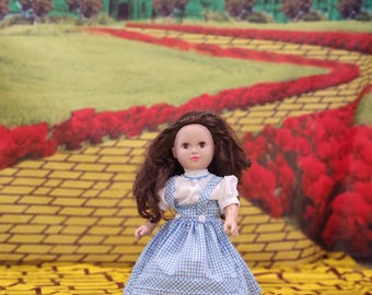 Dorothy Blue and white checkered 18" Doll Dress