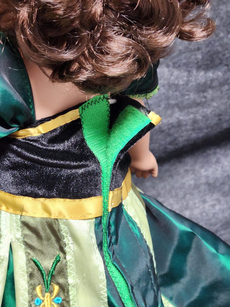 Coronation green Anna 18" Doll Dress image 2
