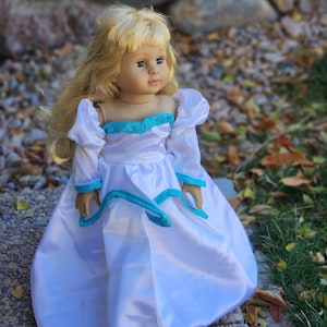 Mermaid Wedding Princes 18&quot; doll dress